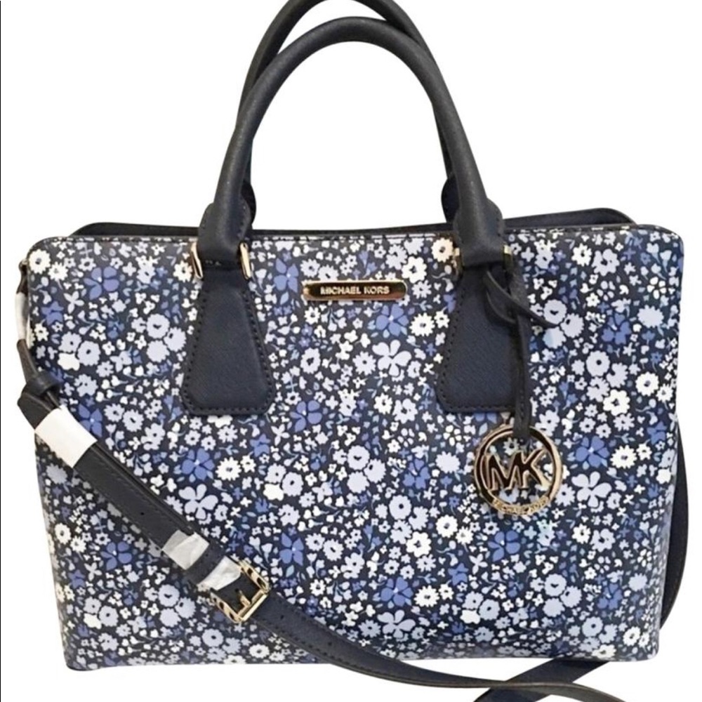 ☀️🦋🌸Micheal Kors Saffiano Leather Large Satchel
